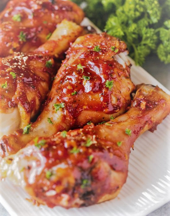 Our Favorite Superbowl Recipe - Sticky Sriracha Drumsticks
