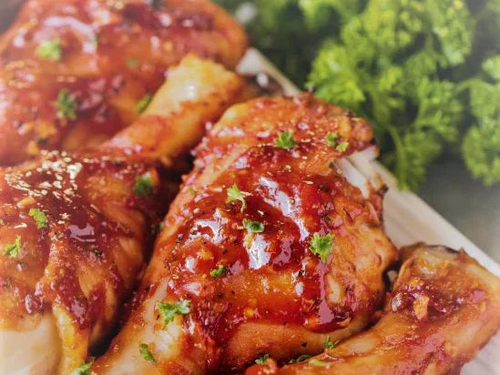 Our Favorite Superbowl Recipe - Sticky Sriracha Drumsticks